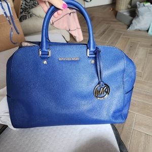 Blue Michael Kors bag
